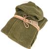 FAZZINI Accappatoio Uomo/Donna MicroCotone con cappuccio COCCOLA col. 114 CACTUS (Taglia
