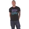 Rock Off officially licensed products Deep Purple T Shirt Bubble Band Logo Nuovo Ufficiale Unisex Nero