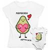 bubbleshirt Coppia T-Shirt Mamma e Body Neonato Abbinati - Idea Regalo per la Festa della Mamma
