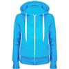 SCBFDI Giacca Primaverile Donna, Giacche Donna Autunnali, Felpa Autunno di Base Esterno Manica Lunga Tinta Unita con Cappuccio Stirata