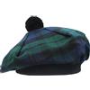 YAS Designer YAS Cappello scozzese Tam o' Shanter Tammy Jimmy cappello piatto in molti tartan