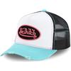 Von Dutch Cappello Uomo e Donna, Trucker Summer, Blu Pnk | Unisex, Adulto 55,5-60cm, Chiusura Snapback, Fascia antisudore, Rete rigida, Visiera curva, Streetwear