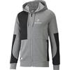PUMA BMW MMS Full-Zip Hoo Felpa, Grigio Medio mélange, M Unisex-Adulto