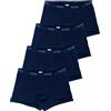 Sloggi Basic Short 4P, Boxer Uomo, Blu, 4