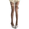 Mrotrida JK - Collant da donna in pizzo con fiocco e cinturino in pizzo floreale a rete collant cosplay party leggings