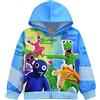 TBNRFrags Felpa con cappuccio per ragazzi a maniche lunghe per bambini con cerniera grafica felpa blu fredda felpa carina con cappuccio YouTube Game Clothes