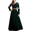 GRACEART Abito da principessa coraggioso Merida Cosplay Dress Halloween Rinascimento Medievale Costume Verde Corte Vestito
