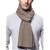 WANYING Sciarpa Uomo Giovane Autunno Inverno 6% Lana Sciarpa Morbido Casual Business 180 × 30 cm a Quadri