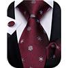 DiBanGu Camicia natalizia da uomo, casual, a maniche lunghe, con bottoni, per feste