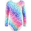 XiaoMoSha Ginnastica Leotards per Ragazze Danza Manica lunga Leotard Sparkle Ballet Dancewear per Bambine 2-14 Anni