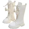 Generico Stivali per Bambini E Ragazze, Imbottiti, in Pelle, Classici Stivali Invernali con Cerniere Laterali, Eleganti Caldo Peluche Alto Scarpe, Suola Spessa Antiscivolo Neve Stivaletti