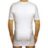 MANIFATTURA BERNINA Form 1005SD (Taglia 5 Bianco) - Maglietta Termica Mezza Manica Rinforzo Dorsale Intimo Uomo Lana e Cotone Fascia Vita incorporata