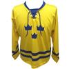 NW NATIONWEAR Sweden Hockey Shirt - Three Crowns Replica Ice Hockey Jersey - Swedish Match Jersey with Lace-Up Neck