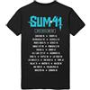 Rock Off officially licensed products Sum 41 Unisex T-Shirt: Blu Demon (Nero) (Back Print) Size L