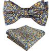 Alizeal Mens Silver Dot Matrimonio Uomo Legato con fiocco e Hanky