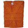 Bassetti Time Accappatoio Spugna con Cappuccio Uomo Donna da 360 gr/mq, Arancione, M