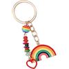 Qcbuegof Portachiavi colorato in lega con accento turchese supporto portatile moderno moda regalo portachiavi moda