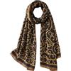 Trillion London® - Sciarpa in seta da donna, firmata, collezione primaverile, leggera, scialle avvolgente, beige, adatta per la vita quotidiana e viaggi, finitura liscia e morbida