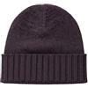 CLASSE77 - Cappello di Lana (70%) Misto Cashmere (30%) con Risvolti a Coste - Unisex -100% Made in Italy - Lavorazione Artigianale