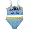 United Labels Disney Lilo & Stitch Bikini per bambine - Costume da bagno in due pezzi, blu/giallo
