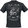 AC/DC We Salute You Uomo T-Shirt Nero 100% Cotone Regular