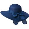 Miobo Cappello da Sole da Donna scanalatura in Paglia, Cappello Estivo con Fiocco, Cappello da Spiaggia, Cappello a Tesa Larga, Cappello floscio