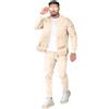 DONYKARRY Tracksuits Da Uomo 2 Pezzi Camicia Sportiva Con Colletto Da Baseball Felpa Set Tuta Da Uomo Allenamento Top & Bottom Set Sport Jogging Suit Set