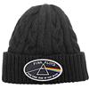 Pink Floyd Beanie Hat Dark Side of The Moon Bianca Border Nuovo Ufficiale Cable Size One Size