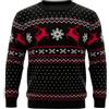 Bresdk Maglione Natalizio Uomo Pullover Invernale Maglioni Natalizi Coppia | Girocollo