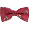 King & Priory Papillon Trattore Ricamato Rosso Bordeaux