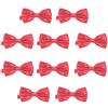 DonDon Set da 10 papillon da uomo 12 x 6 cm già legato e infinitamente regolabile