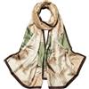 Trillion London® - Sciarpa in seta da donna, firmata, collezione primaverile, leggera, scialle avvolgente, beige, adatta per la vita quotidiana e viaggi, finitura liscia e morbida