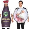 Generico Costumi per Abiti fantasiosi - Outfit di Coppia Divertente, Set di per Salsa di soia | Comedic Festival Cosplay Usi per Feste di Carnevale, da Evento per