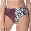 Invertika Slip Donna Vita Alta - Intimo Donna Sportivo - Pole Dance Push up in Tessuto Stretch Double Face Reversibile Made in Italy