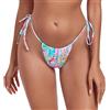 RELLECIGA Moda Mare Donna Slip Bikini a Perizoma con Laccetti Tanga Thong Bottom