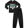 thepyjamafactory Chill Mode Pigiama Lungo in Cotone da per Ragazzi