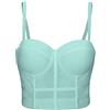 Woboren Corsetto da Donna con Reggiseno,Top Corto con Bustino di Strass