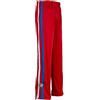 JL Sport Autentico Pantaloni Brasileiana Capoeira Arti Marziali degli Uomini (Rosso con Le Verticali Bein Righe Bianche E Blu)