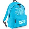 PR Service PRS - Zaino Tifoso Napoli, citazione, saro' con te e tu non devi mollare,zaino Backpack Ultras Napoli Identità partenopea zaino per scuola,stadio,tempo libero,Azzurro 42X31X21