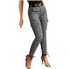Generic Pantaloni Yoga Donna Casual Cargo Solid Design Senza Zipper Pocket Belt Comodi Elasticizzati Fitness Sportivi