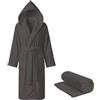 BIANCHERIAWEB Accappatoio Con Cappuccio Tinta Unita, 100% Cotone, Asciugatura Rapida, Uomo Donna Unisex, In Spugna con Tasche e Cintura, Morbido Assorbente Resistente e Lavabile in Lavatrice