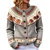 Generico Cardigan Donna Halloween Taglia Grande Jersey Maglia Donna Lunga Comodi | Giacca Maglia Lunga Intimo Elegante Maglione Cardigan Zucca Maglioni di Halloween