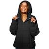 KHIRVWL Piumino Pullover da Donna Cotone Leggero Trapuntato Tinta Unita con Gemelli e Tasche con Cappuccio Parka Invernale Montagna Caldo Donna Giacca in Pile con Cappuccio Giacca da Donna