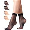 Manzi - Calzini da donna, 6 paia, colore: Nero (6 paia)