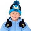SONIC THE HEDGEHOG Set invernale con cappello e guanti per ragazzi, caldo e comodo, berretto e guanti, perfetto per bambini dai 6 ai 12 anni