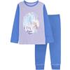 Disney Set Pigiama in 2 Pezzi per Ragazze Frozen II 'The North Calls', Blu, età 2-10 Anni