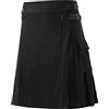 Generico Kilt Tradizionale Scozzese Scozzese da Uomo gonne a Pieghe Vintage Gotico Kilt Vintage Medievale Steampunk Cargo Gonna a Pieghe Utility Punk Quadri gonne Costume di