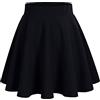 Bridesmay Donna Gonna Vita Alta Casual Solida Colore Mini Gonna