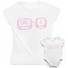 bubbleshirt Coppia T-Shirt Mamma e Body Neonato Abbinati - Idea Regalo per la Festa della Mamma