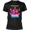 DEEP PURPLE Plastic Head T-shirt con logo viola scuro Burn Band